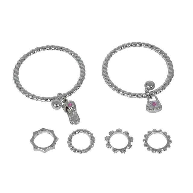 طقم مجوهرات للبنات اساور وخواتم الصداقة لعمر 5 سنوات من سيمبا Simba - Slg Jewellery Set - Assorted
