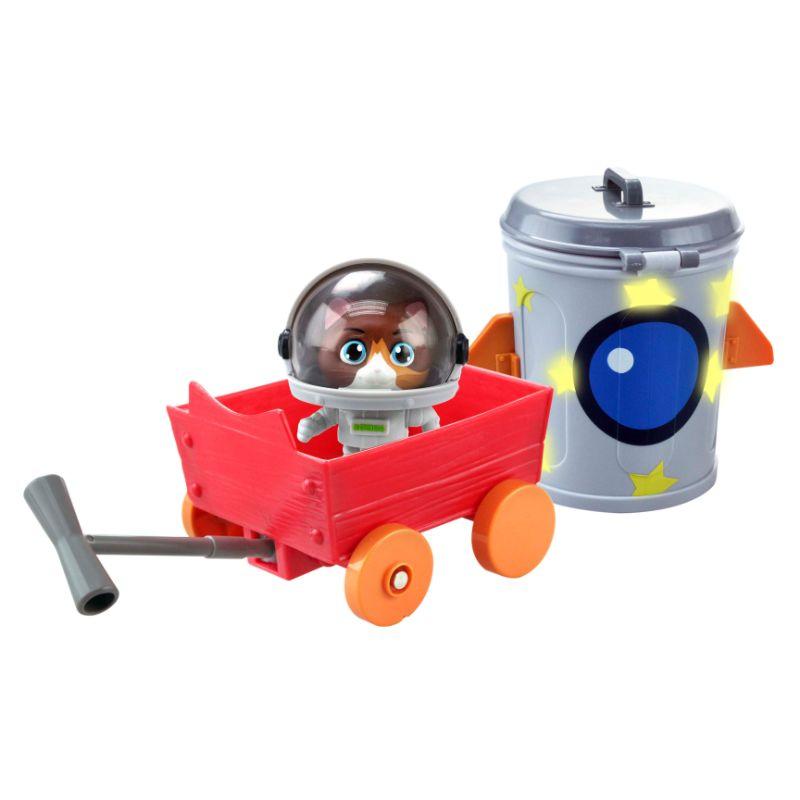لعبة بشخصية كوزمو مع مركبة 44 كاتز سموبي Smoby - 44Cats 3" Figure Cosmo & Vehicle