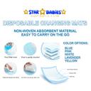 بساط تغيير الحفاظ للاستعمال مرة واحدة 50 قطعة ستار بيبيز Star Babies Disposable Changing 50 Mats  Assorted - SW1hZ2U6MjE5NjE2NA==