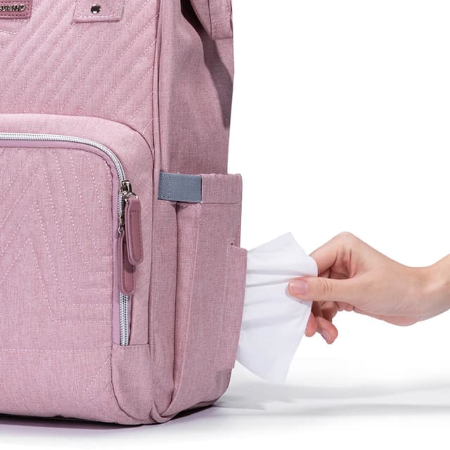 شنطة حفاضات باللون وردي نوفا من صنفينو Sunveno - Diaper Bag - Nova Pink