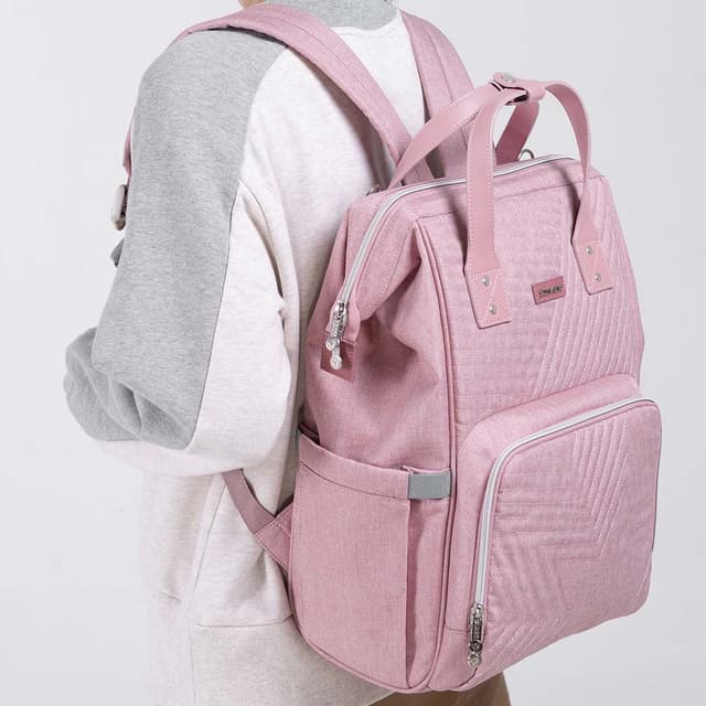 شنطة حفاضات باللون وردي نوفا من صنفينو Sunveno - Diaper Bag - Nova Pink