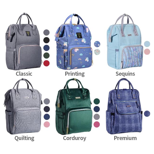 شنطة حفاضات باللون وردي نوفا من صنفينو Sunveno - Diaper Bag - Nova Pink