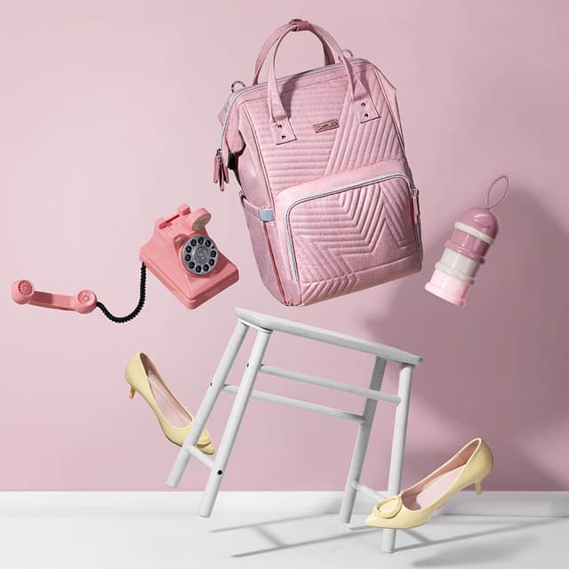 شنطة حفاضات باللون وردي نوفا من صنفينو Sunveno - Diaper Bag - Nova Pink