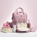 شنطة حفاضات باللون وردي نوفا من صنفينو Sunveno - Diaper Bag - Nova Pink