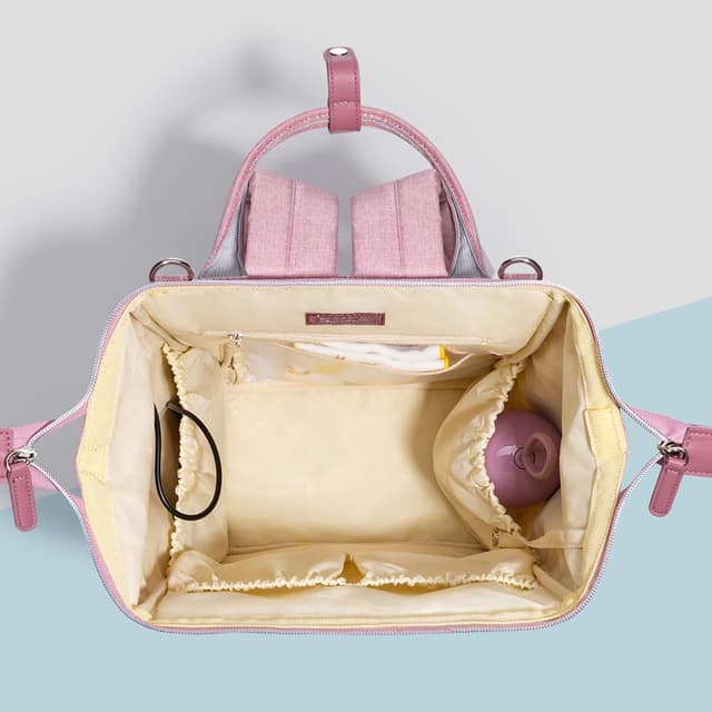 شنطة حفاضات باللون وردي نوفا من صنفينو Sunveno - Diaper Bag - Nova Pink