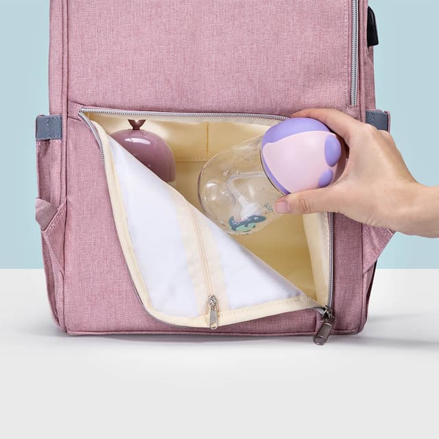 شنطة حفاضات باللون وردي نوفا من صنفينو Sunveno - Diaper Bag - Nova Pink