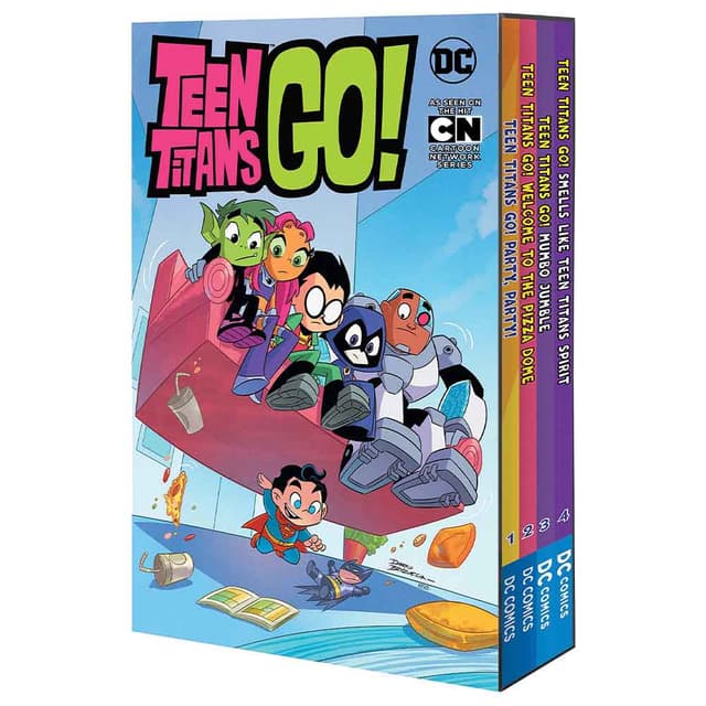 مجموعة كتب تين تايتنز انطلق دي سي كوميكس Teen Titans Go! Box Set of 4 Books