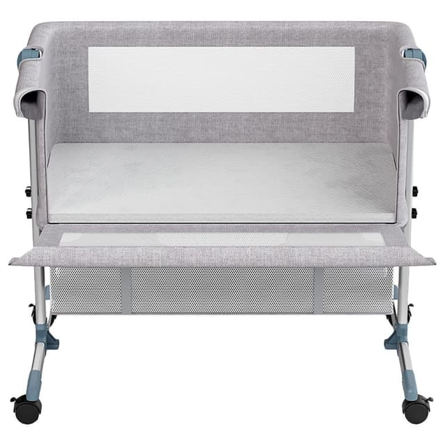 سرير اطفال بجانب السرير رمادي تيكنوم Teknum - Bedside Crib - Grey