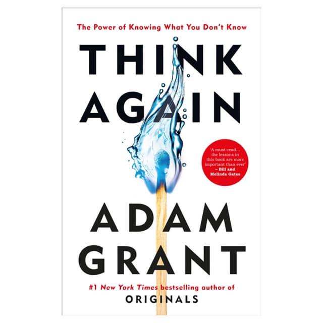 كتاب فكر مجدداً بقلم آدم جرانت Think Again