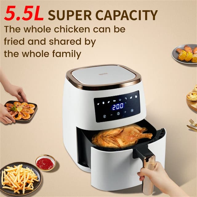 Dsp Professional 5.5L 1500W LCD Digital Multifunctional Air Fryer