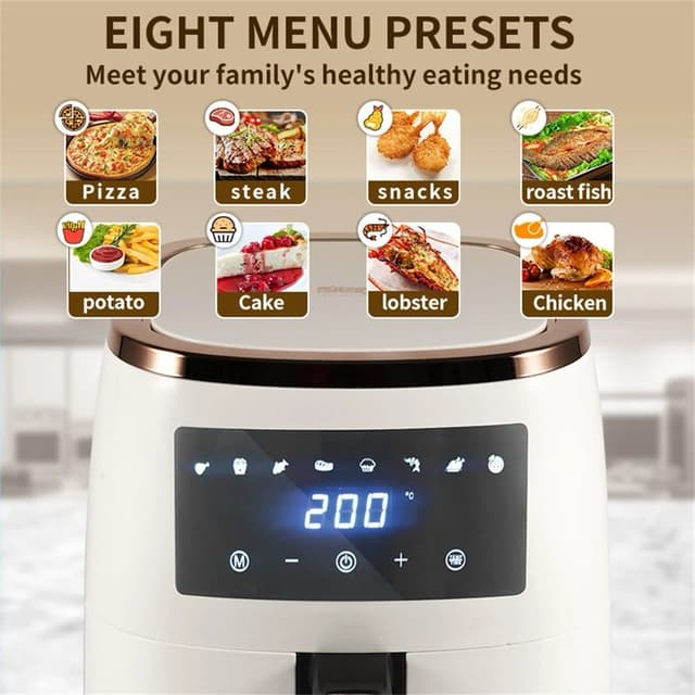 Dsp Professional 5.5L 1500W LCD Digital Multifunctional Air Fryer