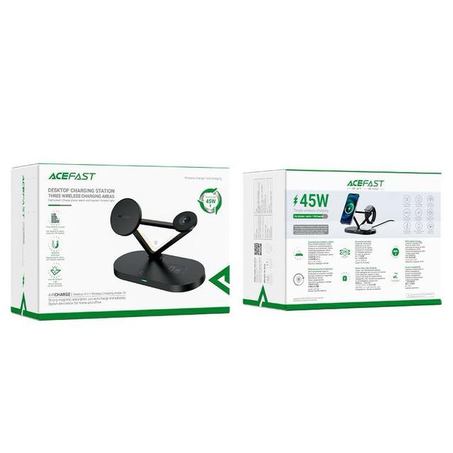 قاعدة شحن لاسلكي أسيفاست 45 واط Acefast Smart 4 in 1 MagSafe Station - SW1hZ2U6MjIyOTcxNg==