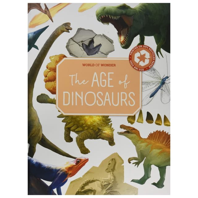 كتاب عصر الديناصورات للأطفال باللغة الإنجليزية باونس Wow Age Of Dinosaurs