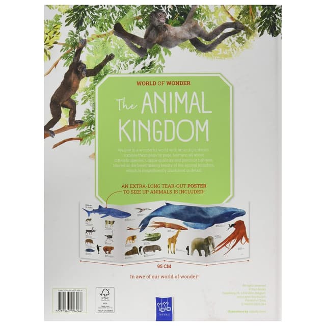 كتاب مملكة الحيوانات للأطفال باللغة الإنجليزية باونس Wow Animal Kingdom