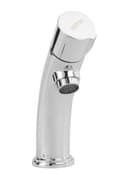 خلاط مغسلة بمقبض واحد مثبت على الحوض من جيباس لون فضي Geepas Deck Mounted Sink Tap 1 X 30