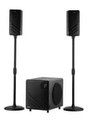 مسرح منزلي 50000 واط 8+3×2 بوصة مع جهاز تحكم عن بعد أسود جيباس Geepas 2.1 Ch Multimedia Speaker System Remote Control