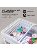 ثلاجة فريزر 260 لتر 220 واط جيباس Geepas Chest Showcase Freezer-Convertible Freezer And Fridge