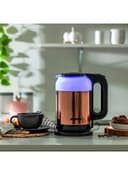 غلاية ماء 1.7 لتر 1500 واط زجاج شفاف جيباس Geepas Double Layer Electric Glass Kettle With Boil