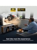 Geepas 55'' 4k Uhd, Google, Smart Led Tv With Remote Control, Wall Mount Bracket, 2 Usb & 4 Hdmi Port, Hdmi, Usb, Bluetooth, Wifi, Screen Sharing, 16.9 Aspect Ration, Wide Color Enhancer, Eco Efficiency