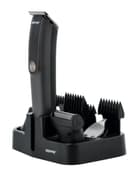 Geepas Digital Rechargeable 11-In-1 Grooming Kit, 4 Combs Nose Trimmer, Micros Shaver, Design Trimmer Led Display & Charging Indicator Stainless Steel Blade