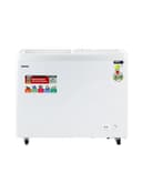 Geepas Faster Cooling Chest Showcase Freezer Convertible Freezer And Fridge Function Long Lasting Freshness With Temperature Control 220 W White