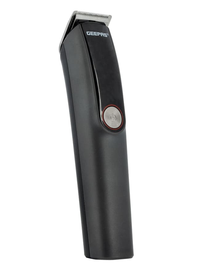 Geepas Digital Rechargeable 11-In-1 Grooming Kit, 4 Combs Nose Trimmer, Micros Shaver, Design Trimmer Led Display & Charging Indicator Stainless Steel Blade