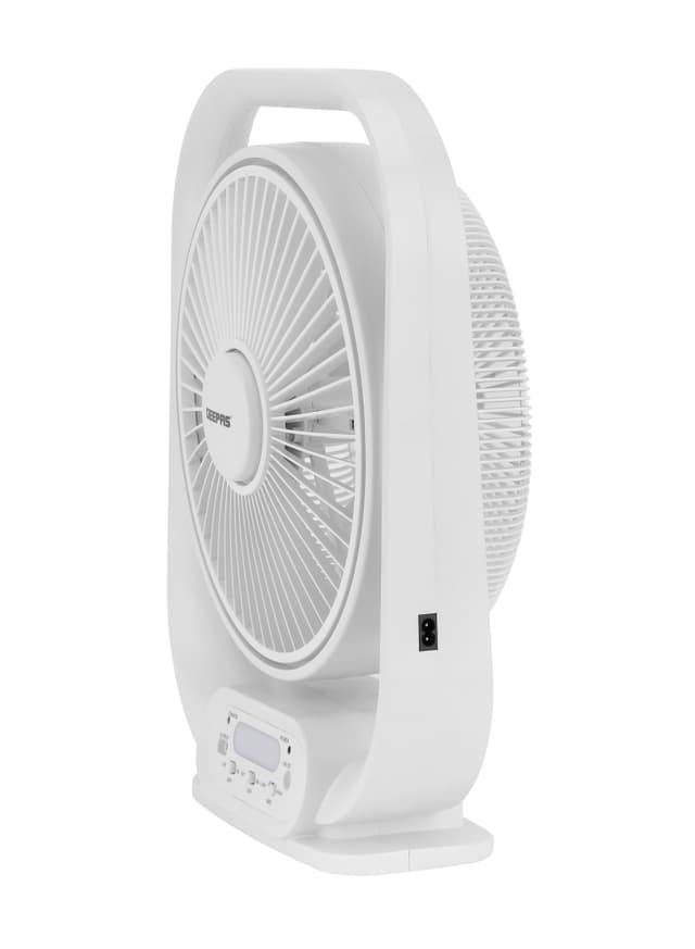 مروحة أرضية 12 انش 5 شفرات 22 واط قابلة لإعادة الشحن جيباس Geepas 12" Rechargeable Table Fan With Powerful Motor