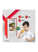 ثلاجة صغيرة 120 لتر أحمر جيباس Geepas 120l Gross/92l Net Capacity Single Door Mini Defrost Refrigerator With Retro Premium Design