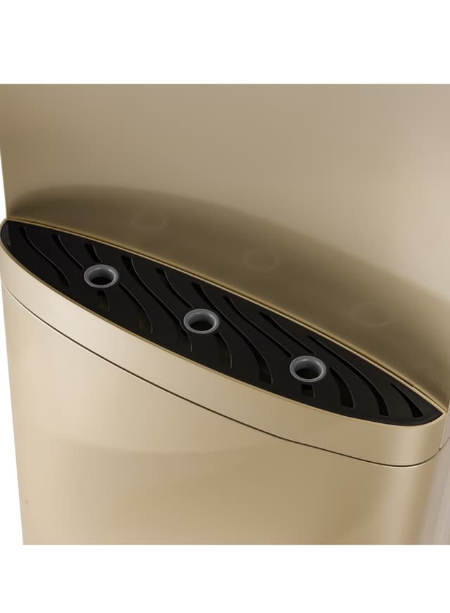 Geepas Hot & Cold Water Dispenser With Cabinet, Stainless Steel Water Tank, Normal, Hot & Cold Function, Child Safety Lock, Sus304 Stainless Pipe, Childproof Tap Design, Low Noise Design Golden