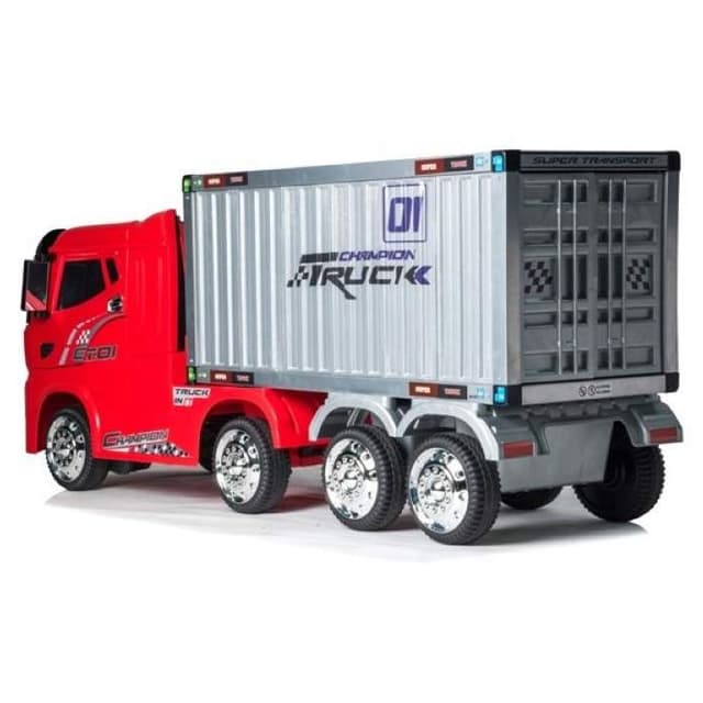 Megastar Battery Power wheels Towing 12V Container Ride On Electric Truck For Kids - SW1hZ2U6MjE3NDM4MA==