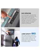 Geepas Fully Automatic Washing Machine Fully Digital Control And Automatic Top Load Washing Machine 8 Kg Grey