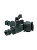 وصلة خرطوم المياه ثلاثية على شكل Y مع صمامين من جيباس Geepas 3 Way Splitter