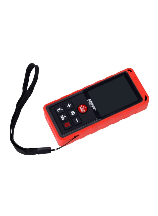جهاز قياس المسافات بالليزر من جيباس مسافة 40 متر ويدعم 6 لغات Geepas Laser Distance Meter