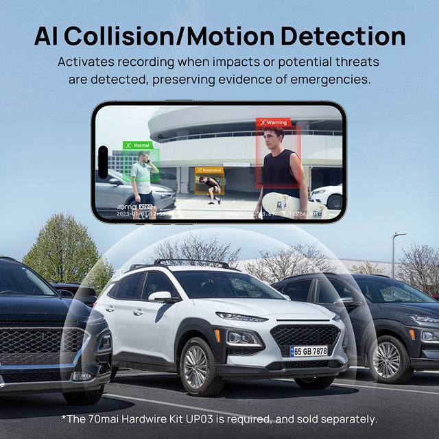 70mai Dash Cam Omni 360° Full View Vehicle Security Guard