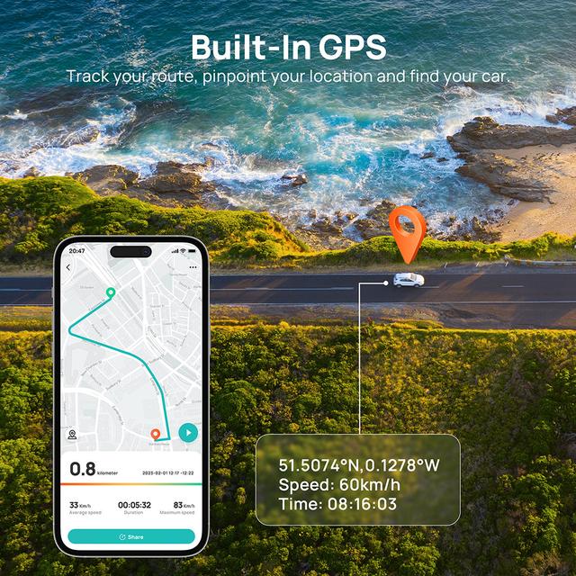 70mai Dash Cam Omni 360° Full View Vehicle Security Guard