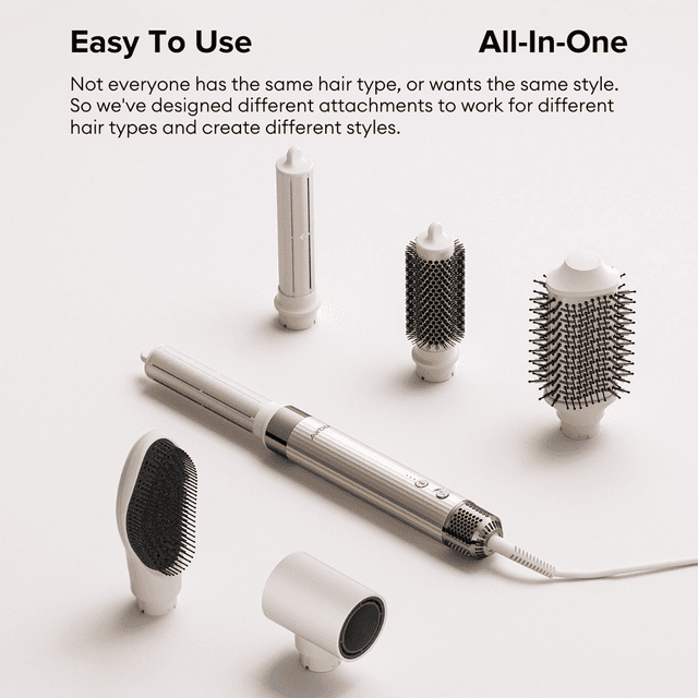 استشوار مشط حراري ومجفف شعر إيربوت 1400 واط Airbot Aria Hair Styler And Dryer HD198