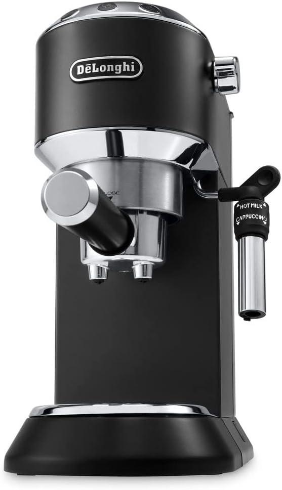 ماكينة قهوة ديلونجي ديديكا 1350 واط مع صانعة رغوة الحليب مدمجة أوبن بوكس Delonghi Dedica Espresso Coffee Maker EC685 Open Box - 695156