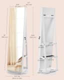 Full Length Dressing Mirror With Jewellery Storage Organiser