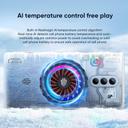 مروحة تبريد جوال ريد ماجيك مغناطيسية مع إضاءة Nubia RedMagic Magnetic Cooler 4 Pro