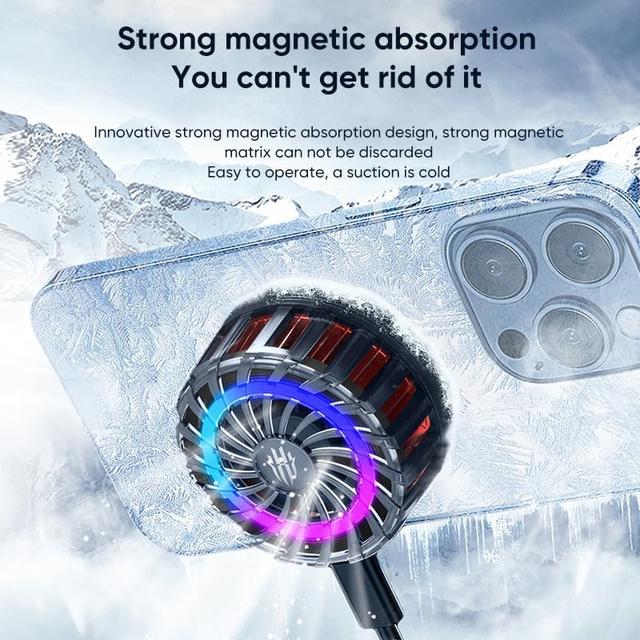 مروحة تبريد جوال ريد ماجيك مغناطيسية مع إضاءة Nubia RedMagic Magnetic Cooler 4 Pro - SW1hZ2U6MzA1ODQxMQ==