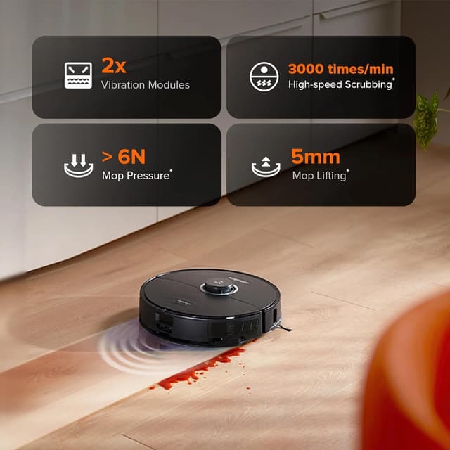 مكنسة روبوت التنظيف روبوروك اس 8 الترا مع صندوق للغبار 6000 باسكال 5200 مللي أمبير Xiaomi Roborock S8 Pro Ultra Robot Vacuum