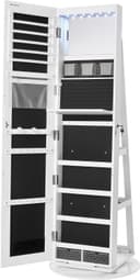 Full Length Dressing Mirror With Jewellery Storage Organiser