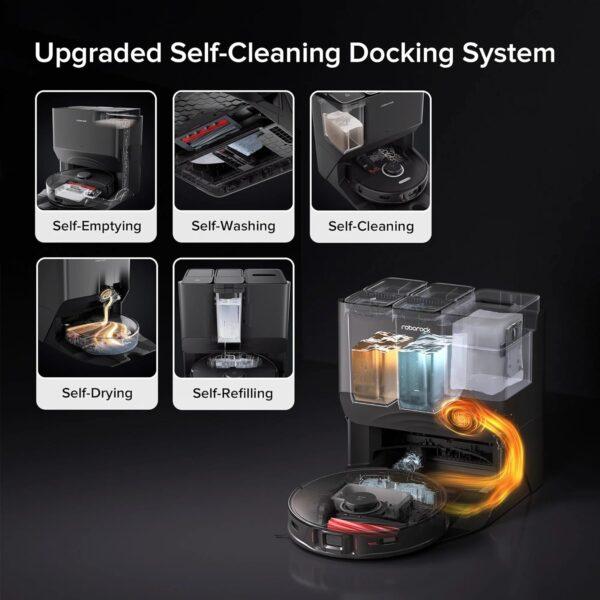 مكنسة روبوت التنظيف روبوروك اس 8 الترا مع صندوق للغبار 6000 باسكال 5200 مللي أمبير Xiaomi Roborock S8 Pro Ultra Robot Vacuum