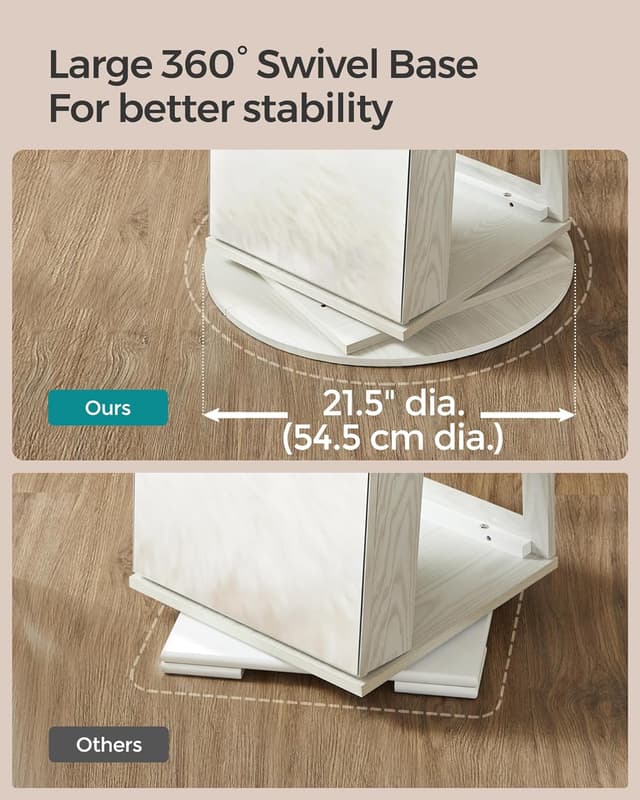 Full Length Dressing Mirror With Jewellery Storage Organiser