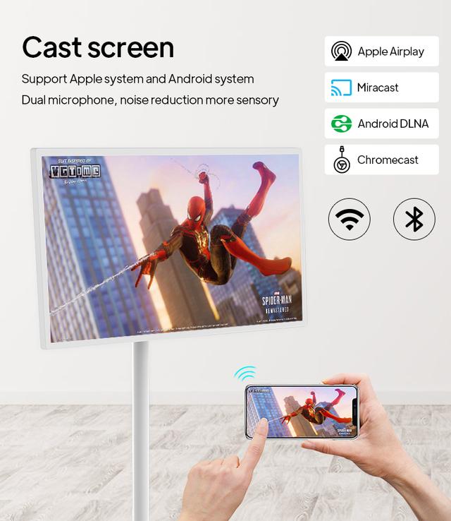 Portable Smart Screen Android LCD Monitors 24 Inch 