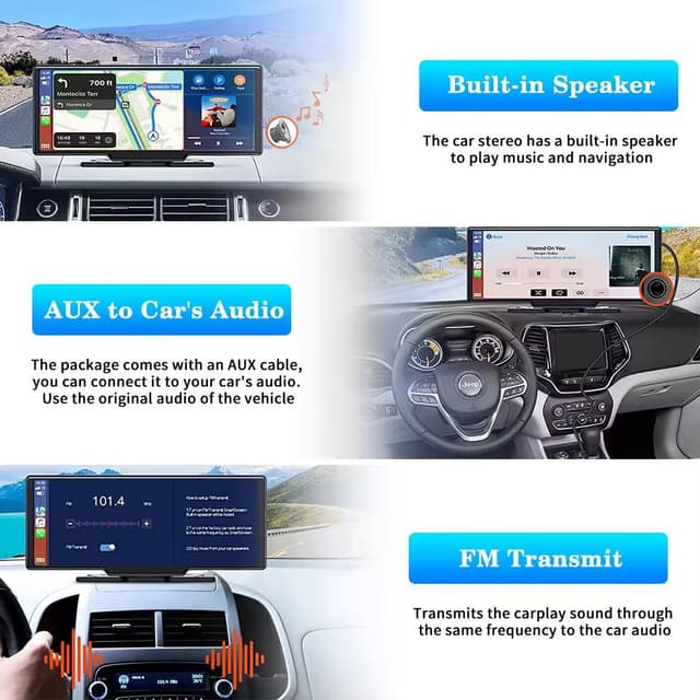 شاشة سيارة اندرويد 10.26 انش مع كاميرا خلفية Android Wireless Car Touch Screen