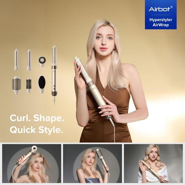 استشوار مشط حراري ومجفف شعر إيربوت 1400 واط Airbot Aria Hair Styler And Dryer HD198 - SW1hZ2U6MzA2NzU4NA==