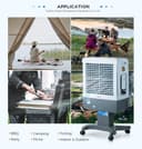 مكيف متنقل لاسلكي ببطارية مع خزان ماء 20 لتر Rechargeable Air Cooler Fan