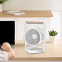 مروحة صغيرة متنقلة مع ضوء مدمج 3600 مللي أمبير 4 سرعات Portable Desk Fan