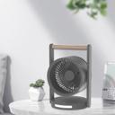 مروحة صغيرة متنقلة مع ضوء مدمج 3600 مللي أمبير 4 سرعات Portable Desk Fan